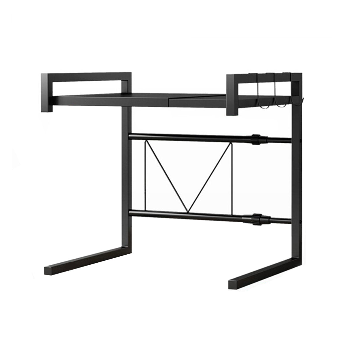 Raft metalic, lungime ajustabila, Naimeed D4435, Negru