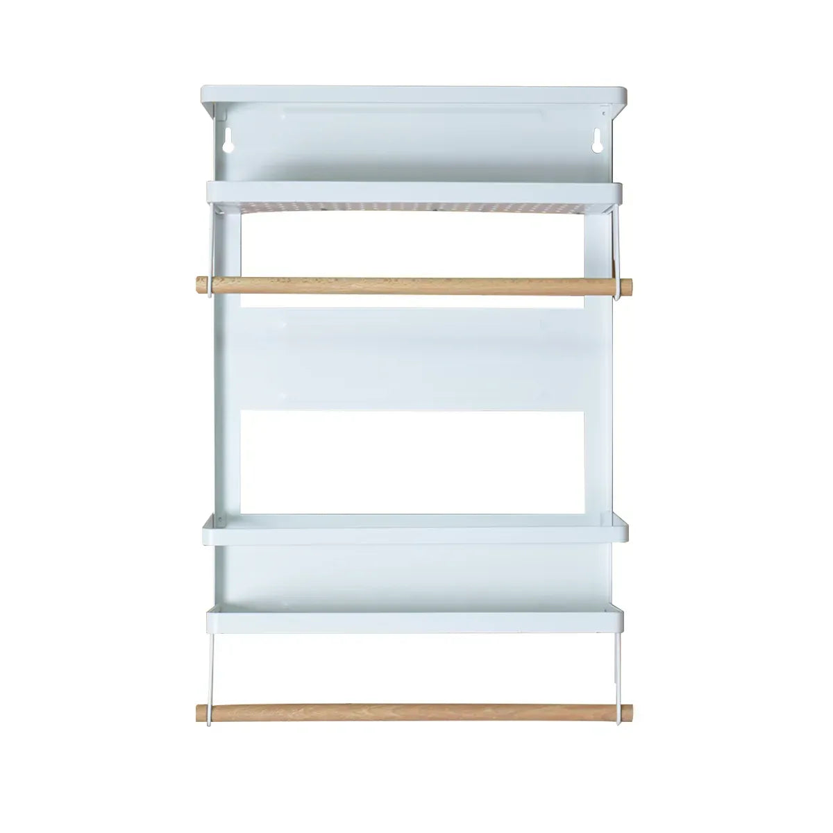 Raft metalic, multifunctional, prindere magnetica, 2 polite, Naimeed D4440, Alb - 221.ro
