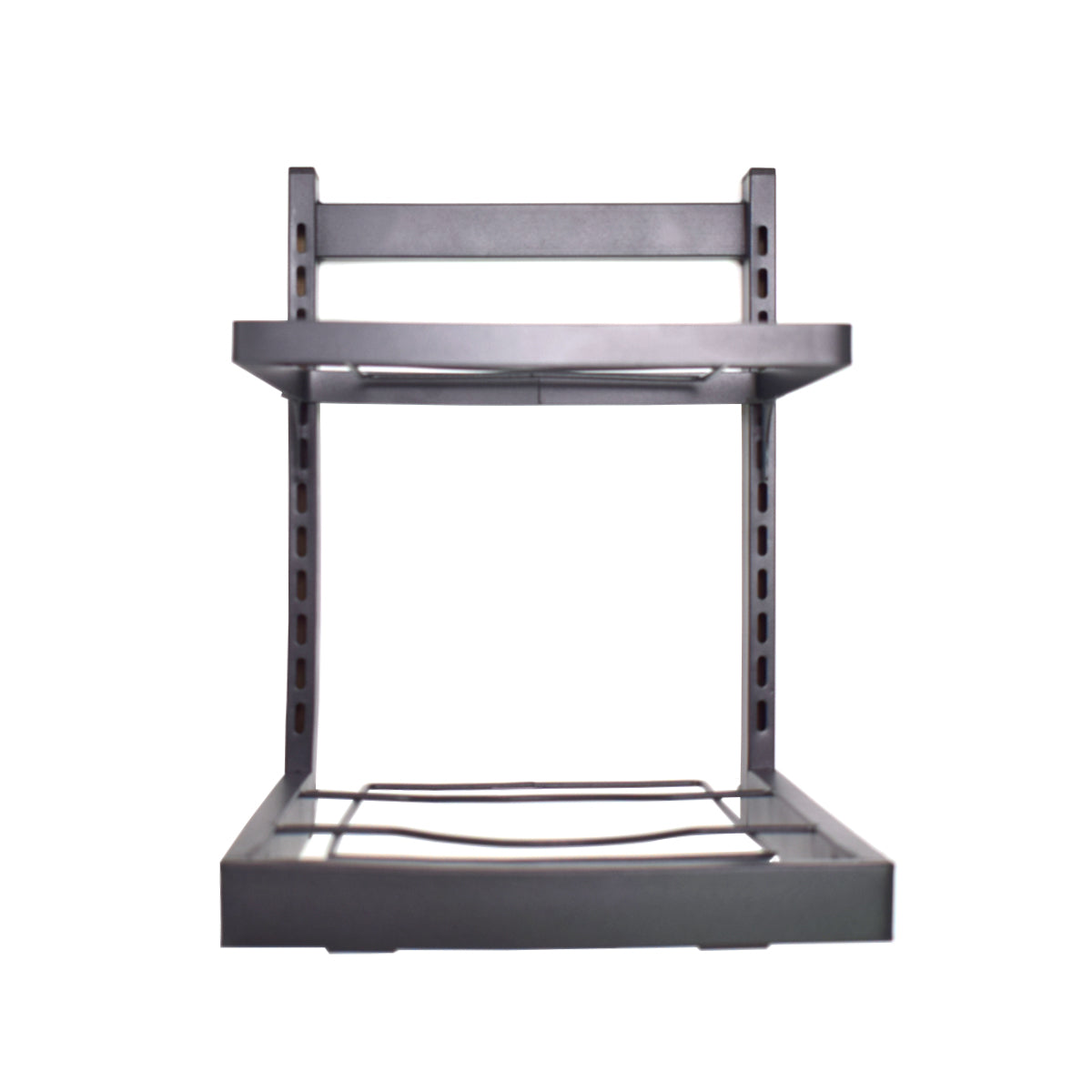 Raft metalic ajustabil, 2 polite, Naimeed D4450, Negru