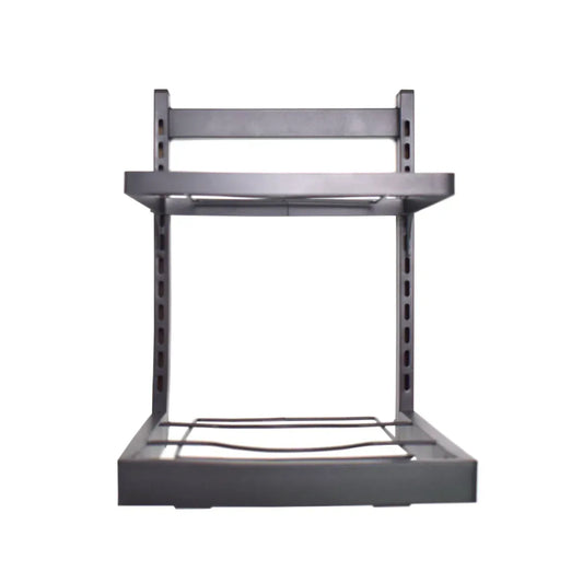 Raft metalic ajustabil, 2 polite, Naimeed D4450, Negru