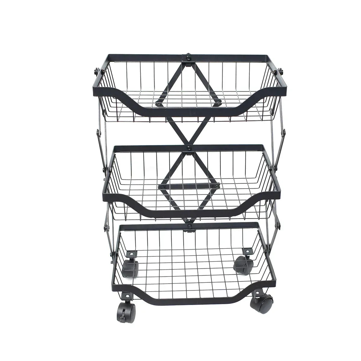 Raft metalic mobil, extensibil, 3 cosuri, Naimeed D4483, Negru - 221.ro