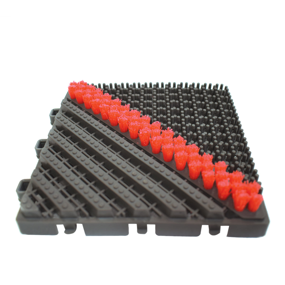 Set 4 placi pardoseala modulara din PP, Naimeed D4534, Rosu