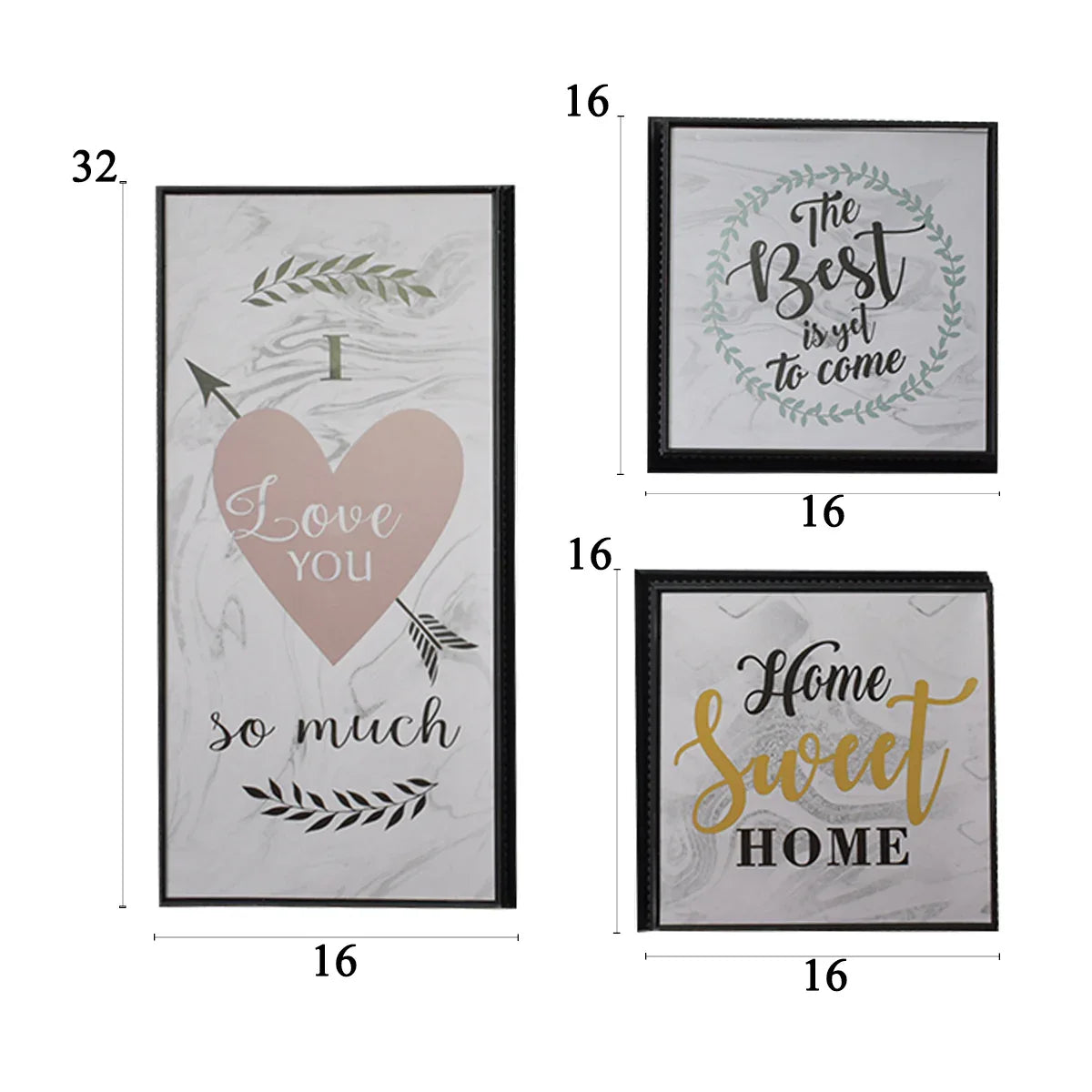 Set decoratiuni, Naimeed D4540N, Negru - 221.ro