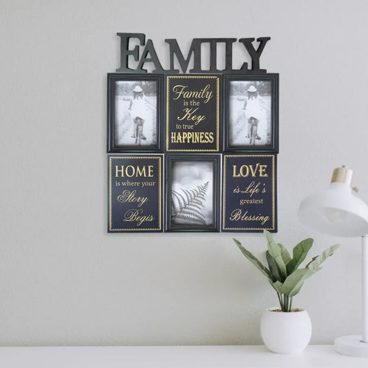 Rama foto Family, 3 poze, Naimeed D4541N, Negru - 221.ro
