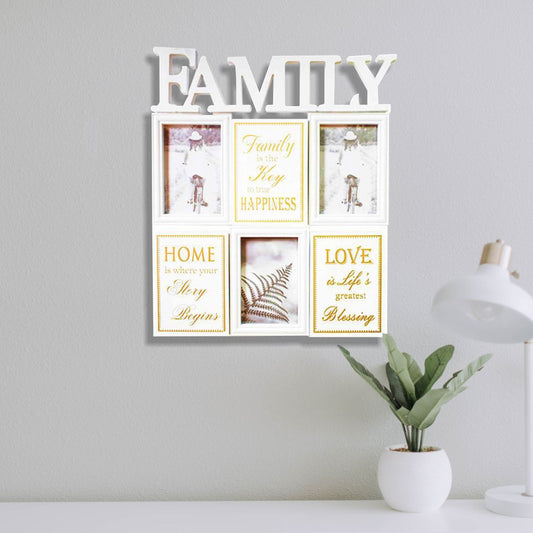 Rama foto Family, 3 poze, Naimeed D4541W, Alb