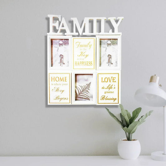 Rama foto Family, 3 poze, Naimeed D4541W, Alb - 221.ro