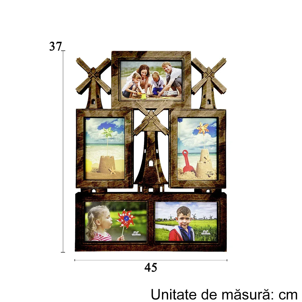 Rama foto, 5 poze, Naimeed D4546G, Auriu - 221.ro
