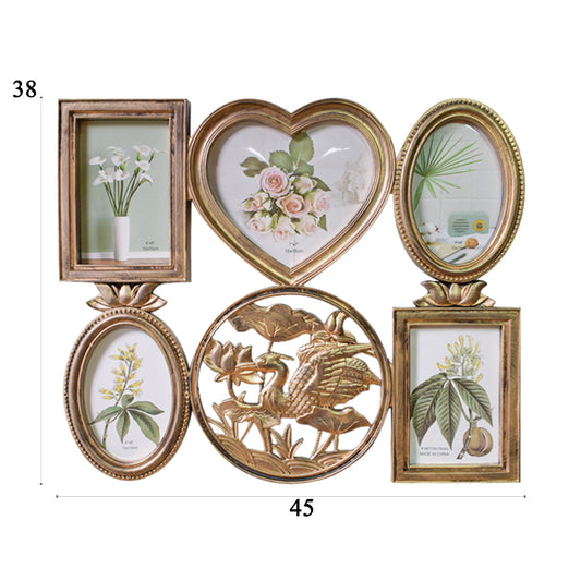 Rama foto, 5 poze, Naimeed D4553G, Auriu