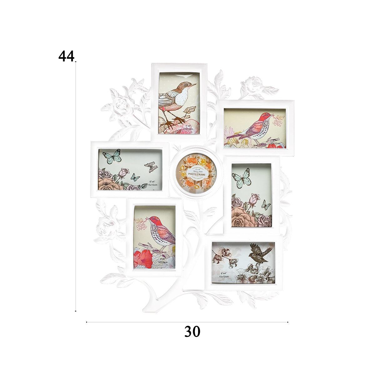 Rama foto, 7 poze, Naimeed D4555W, Alb