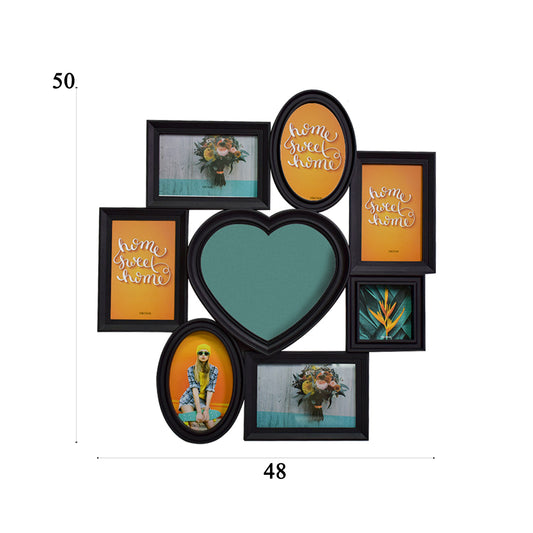 Rama foto, 8 poze, Naimeed D4558N, Negru