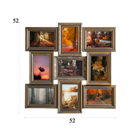 Rama foto, 9 poze, Naimeed D4560G, Auriu