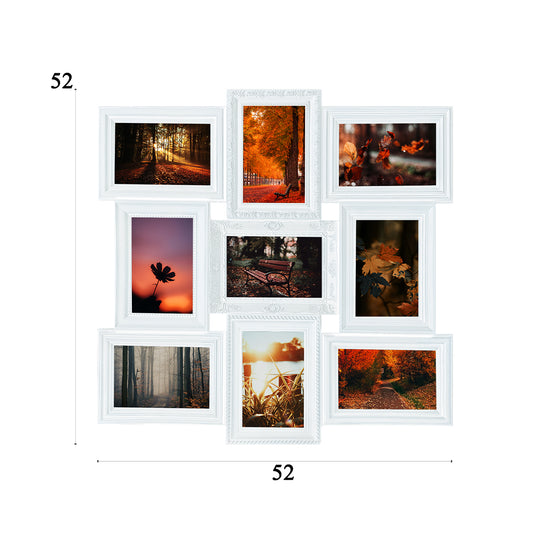 Rama foto, 9 poze, Naimeed D4560W, Alb