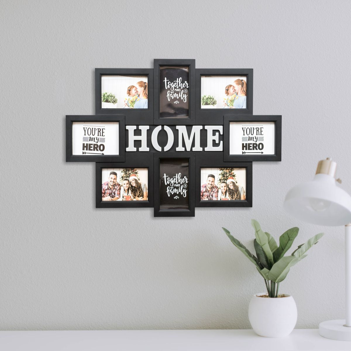 Rama foto Home, 8 poze, Naimeed D4561N, Negru