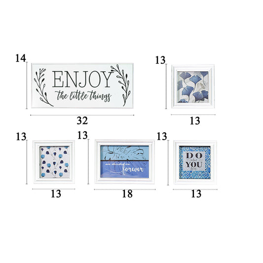 Rama foto, 4 poze, Naimeed D4567W, Alb