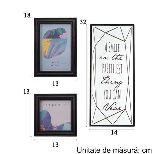 Rama foto, 2 poze, Naimeed D4568N, Negru