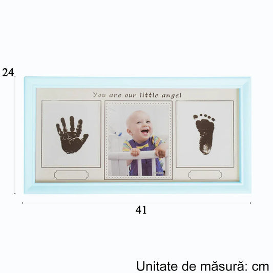 Rama foto cu amprenta, personalizabila, Naimeed D4571B, Albastru - 221.ro