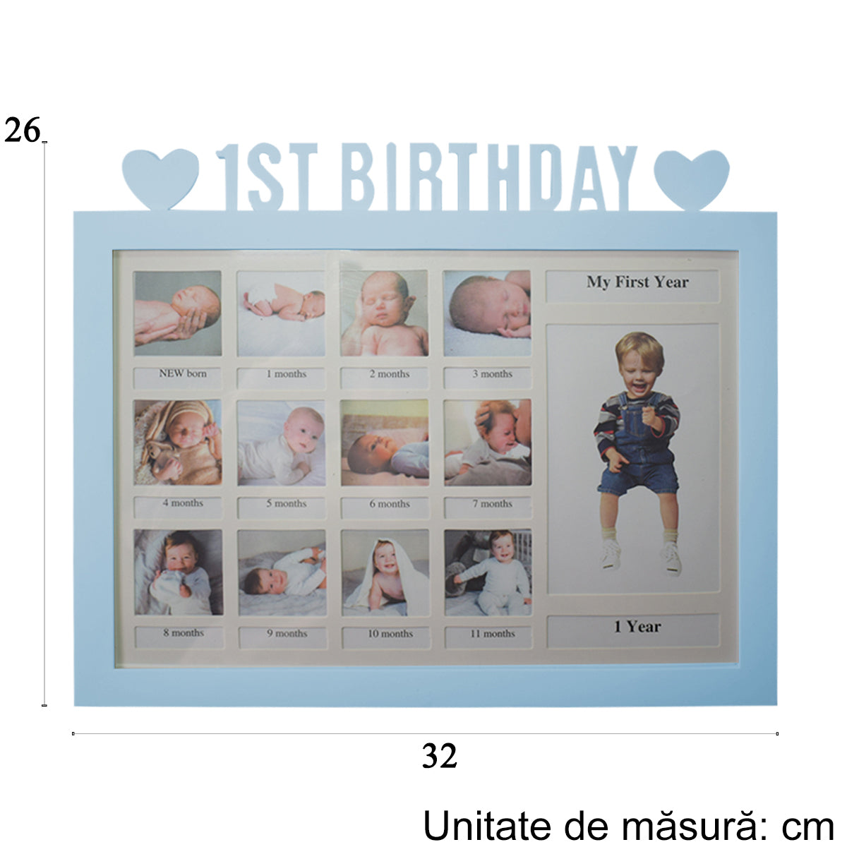 Rama foto, 13 poze, Naimeed D4573B, Albastru