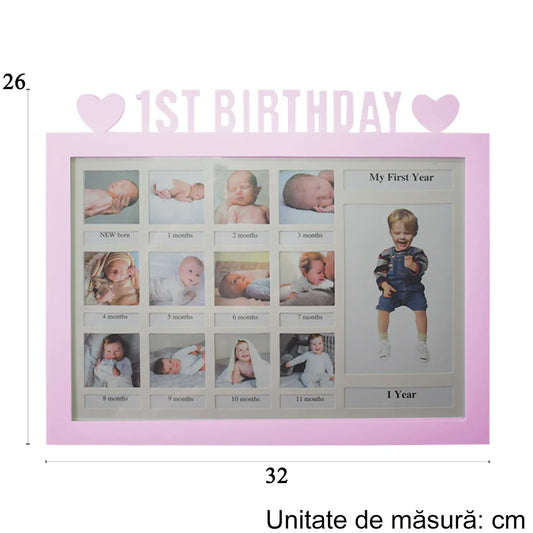 Rama foto, 13 poze, Naimeed D4573P, Roz - 221.ro