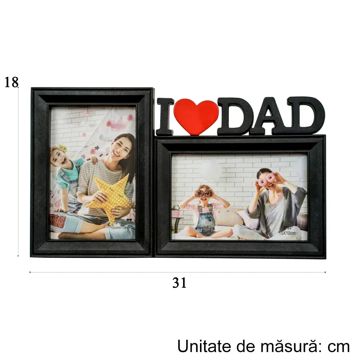 Rama foto, 2 poze, Naimeed D4574N, Negru - 221.ro