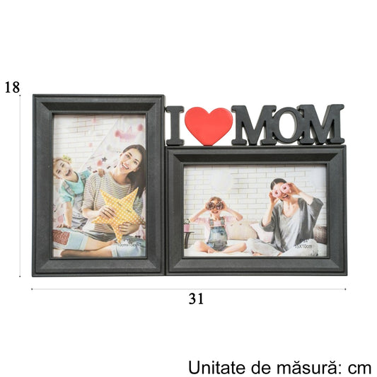 Rama foto, 2 poze, Naimeed D4575N, Negru