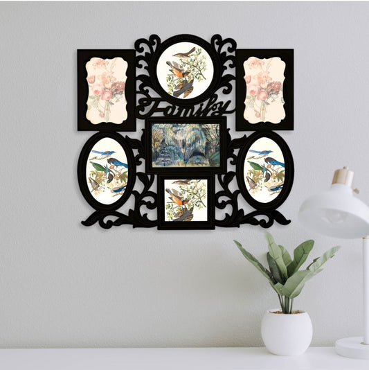 Rama foto Family, 7 poze, Naimeed D4581N, Negru