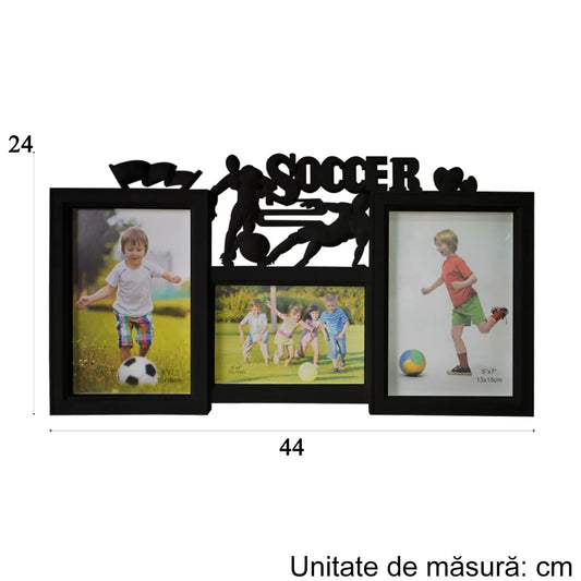 Rama foto, 3 poze, Naimeed D4583N, Negru - 221.ro
