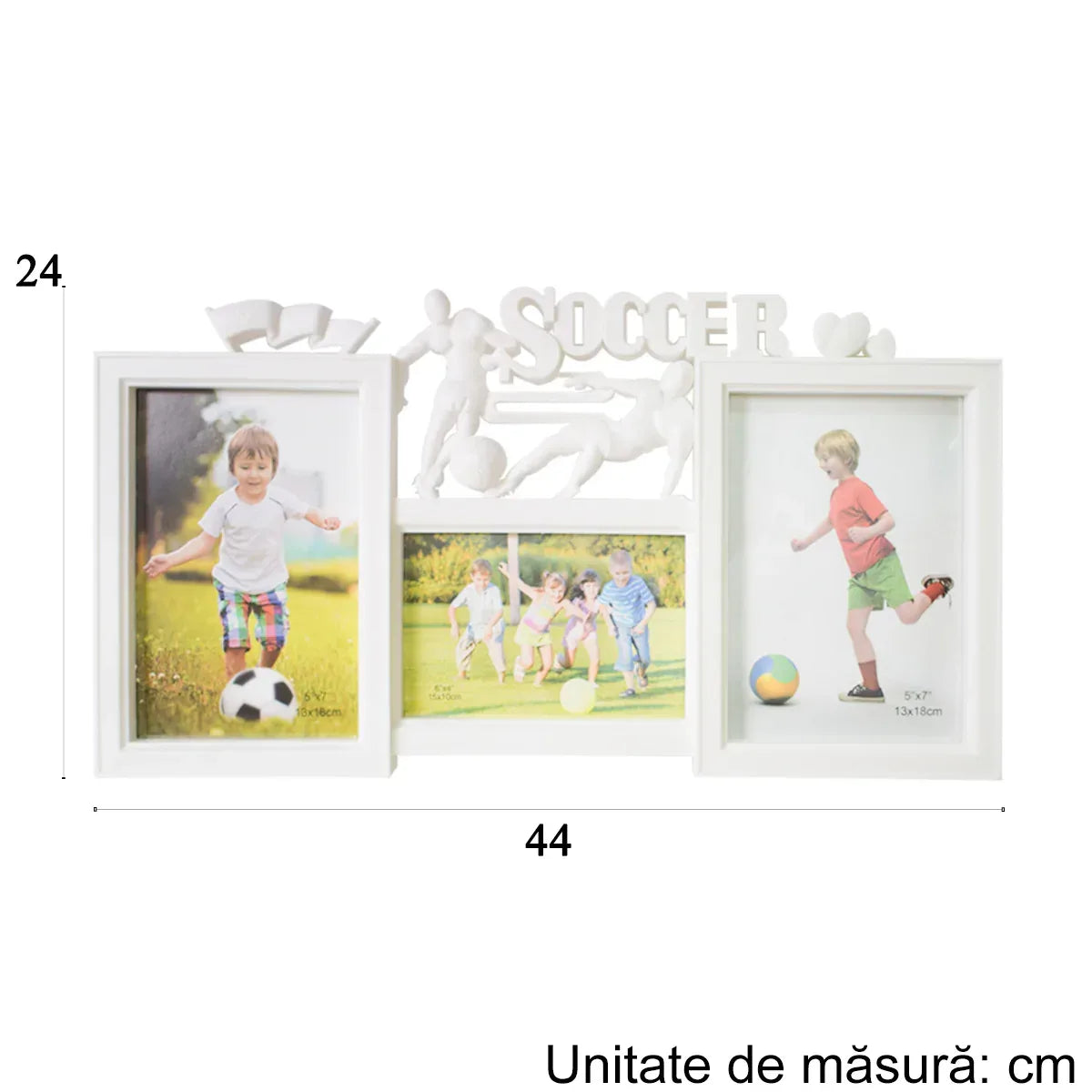 Rama foto, 3 poze, Naimeed D4583W, Alb - 221.ro