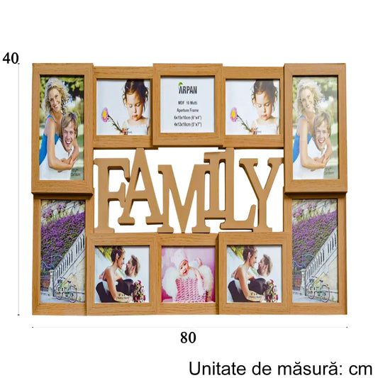Rama foto Family, 10 poze, Naimeed D4590 Bamboo - 221.ro