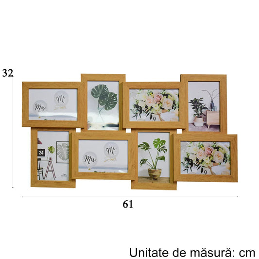 Rama foto, 8 poze, Naimeed D4591Bamboo - 221.ro