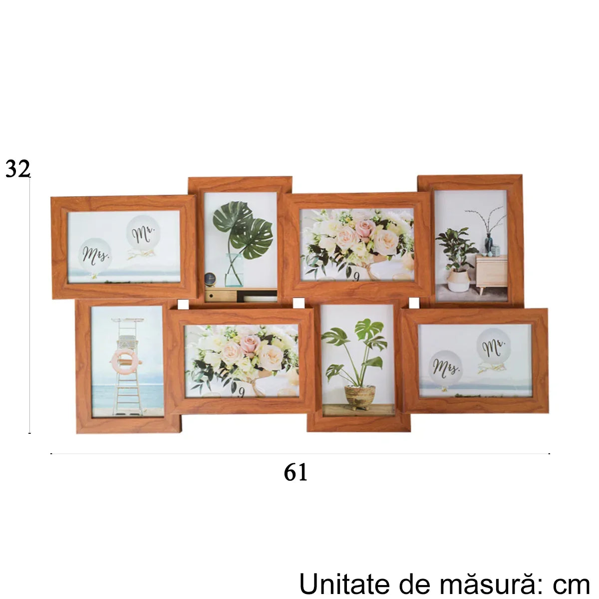 Rama foto, 8 poze, Naimeed D4591Red Wood - 221.ro