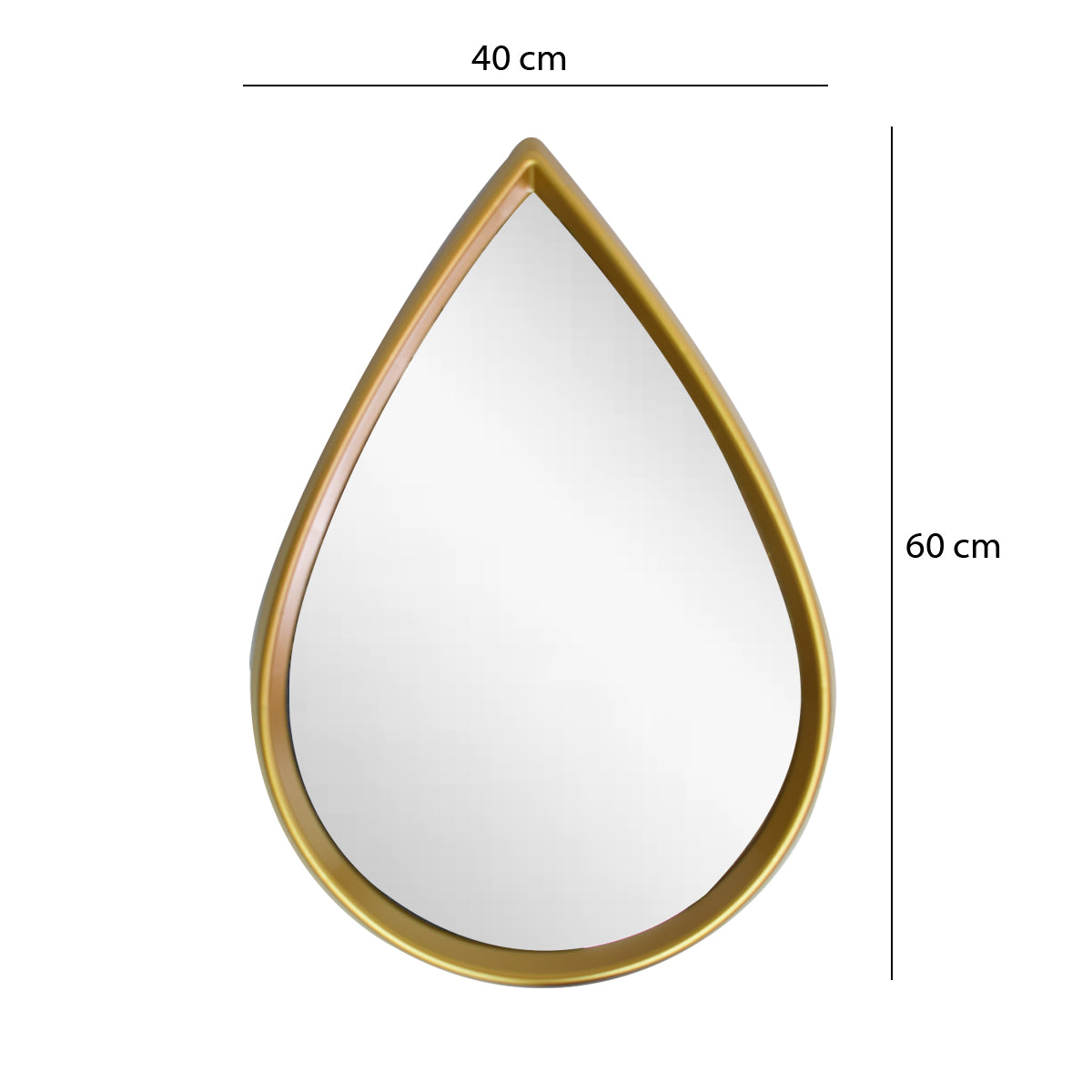 Oglinda Decorativa de Perete, Naimeed D4600G, Auriu, 40x3x60 cm