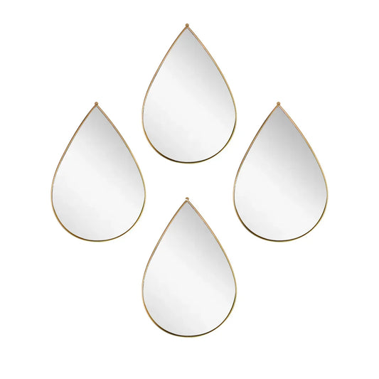 Set 4 Oglinzi Decorative, Naimeed D4605G, Auriu, 19x1x28 cm - 221.ro