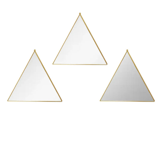Set 3 Oglinzi Decorative, Naimeed D4606G, Auriu, 24x1x23 cm - 221.ro