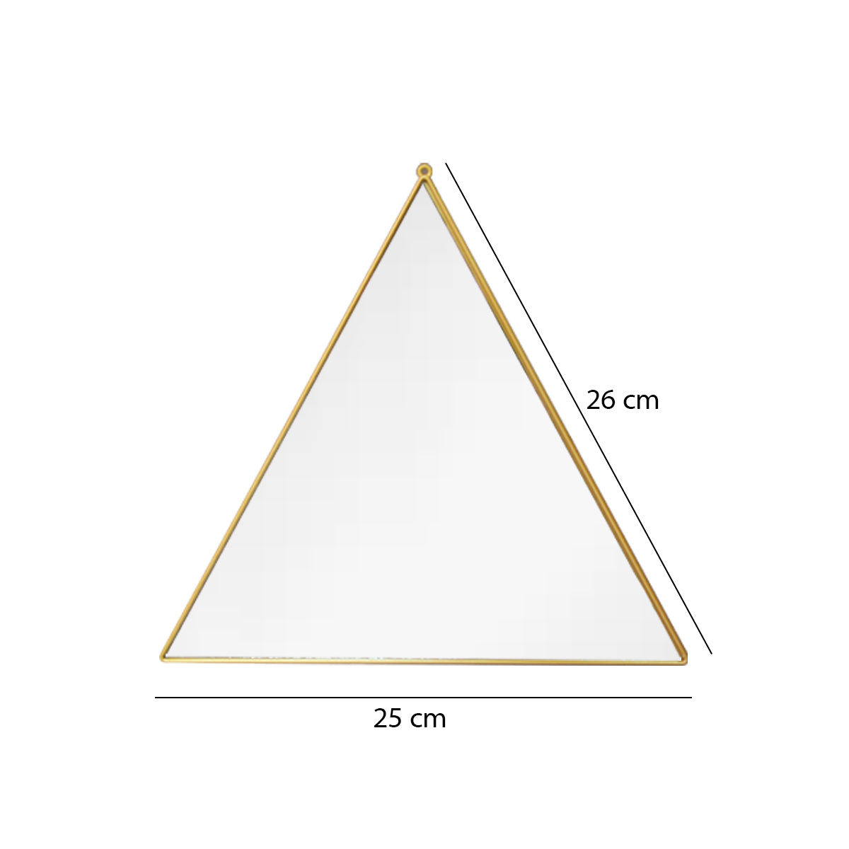 Set 3 Oglinzi Decorative, Naimeed D4606G, Auriu, 24x1x23 cm