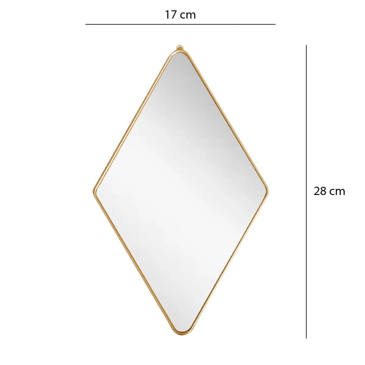 Set 3 Oglinzi Decorative, Naimeed D4607G, Auriu, 17x1x28 cm - 221.ro