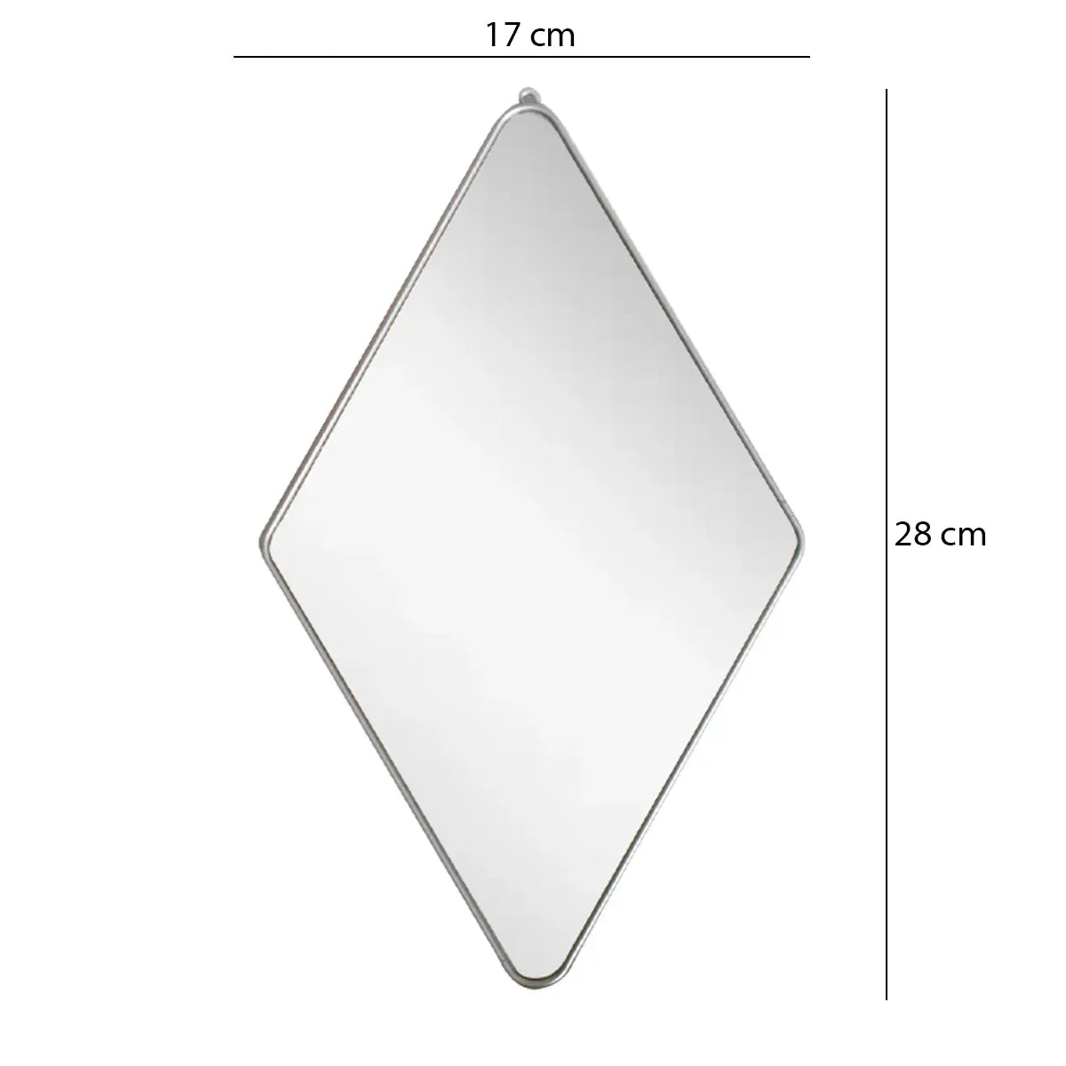 Set 3 Oglinzi Decorative, Naimeed D4607S, Argintiu, 17x1x28 cm - 221.ro