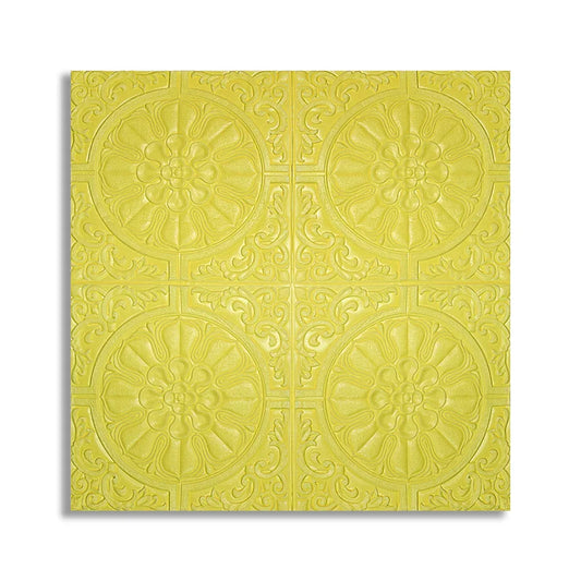 Set 10 x Tapet 3D Autoadeziv, design modern, rezistent la umezeala, usor de curatat, 70x70cm, Naimeed D4714, Galben - 221.ro