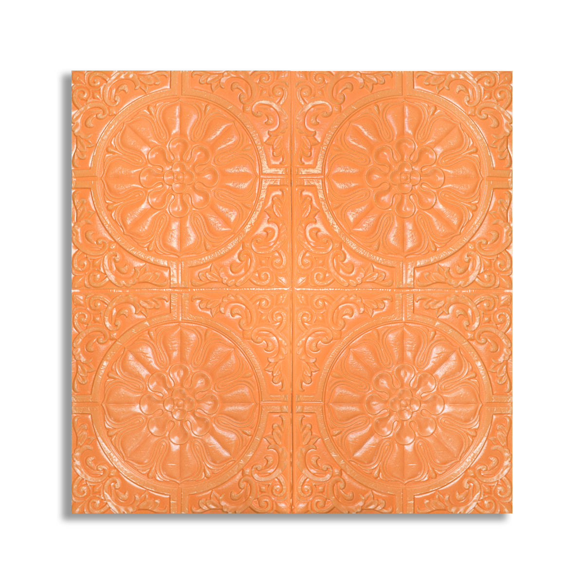 Set 5 x Tapet 3D Autoadeziv, design modern, rezistent la umezeala, usor de curatat, 70x70cm, Naimeed D4715, Portocaliu