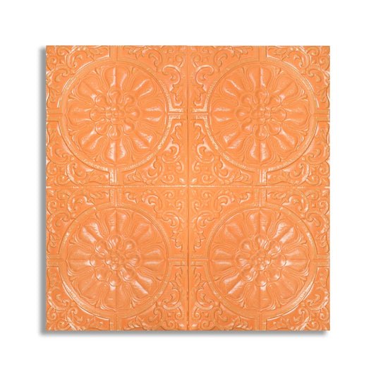 Set 5 x Tapet 3D Autoadeziv, design modern, rezistent la umezeala, usor de curatat, 70x70cm, Naimeed D4715, Portocaliu - 221.ro