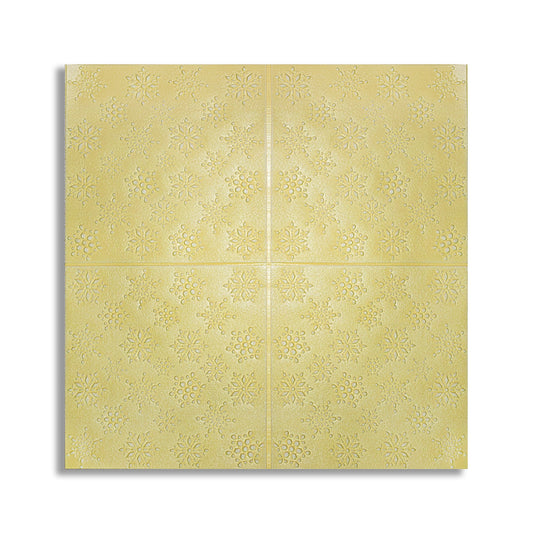 Set 5 x Tapet 3D Autoadeziv, design modern, rezistent la umezeala, usor de curatat, 70x70cm, Naimeed D4719, Galben