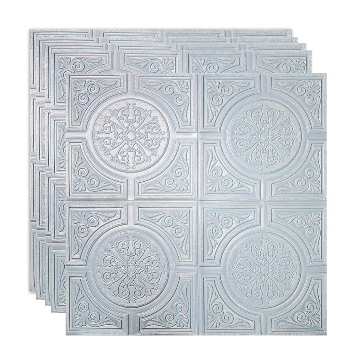 Set 5 x Tapet 3D Autoadeziv, design modern, rezistent la umezeala, usor de curatat, 70x70cm, Naimeed D4725, Albastru