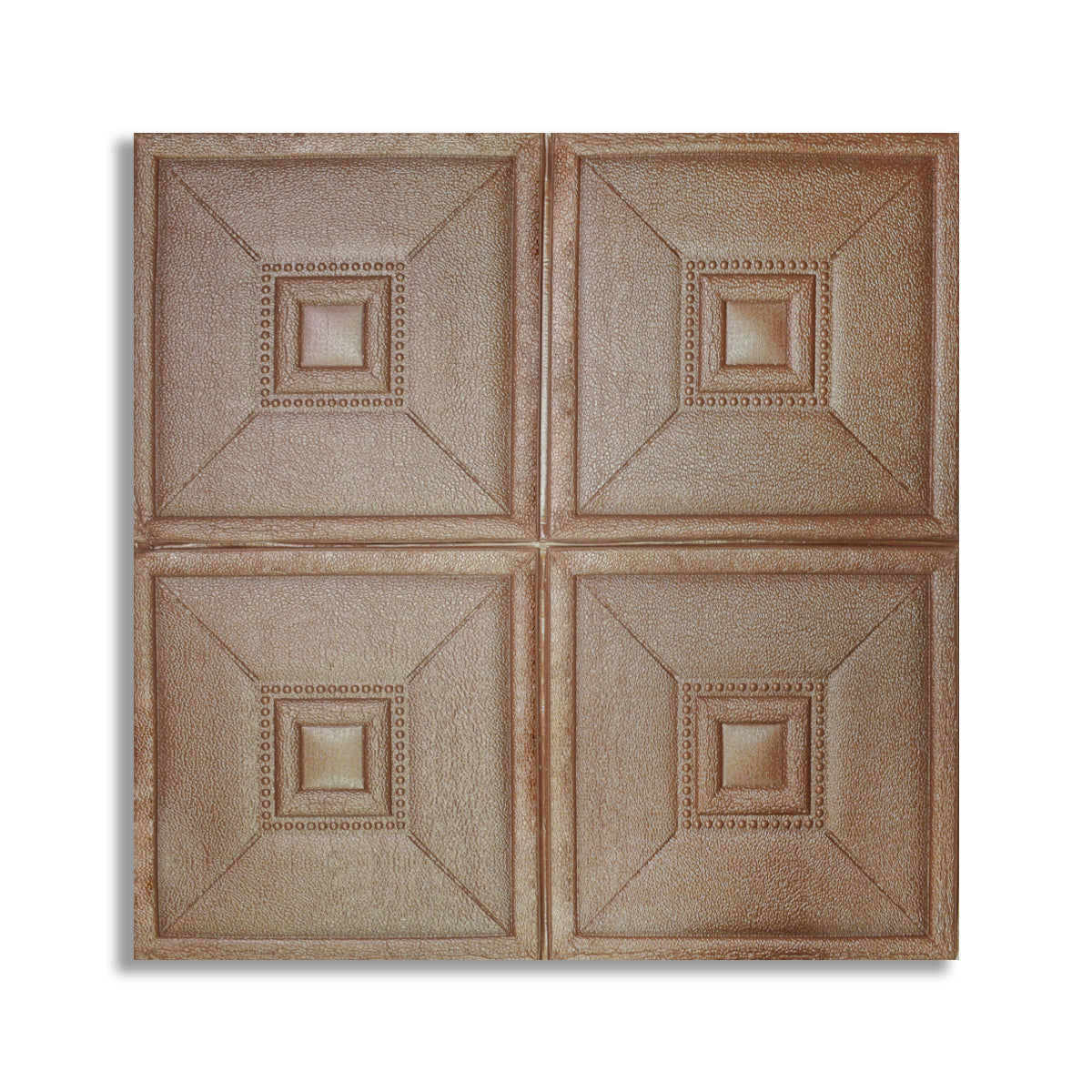 Set 10 x Tapet 3D Autoadeziv, design modern, rezistent la umezeala, usor de curatat, 70x70cm, Naimeed D4738, Bronz