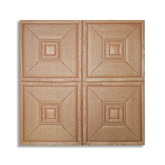Set 5 x Tapet 3D Autoadeziv, design modern, rezistent la umezeala, usor de curatat, 70x70cm, Naimeed D4739, Maro - 221.ro