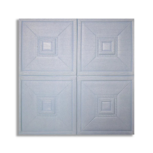 Set 5 x Tapet 3D Autoadeziv, design modern, rezistent la umezeala, usor de curatat, 70x70cm, Naimeed D4740, Albastru - 221.ro