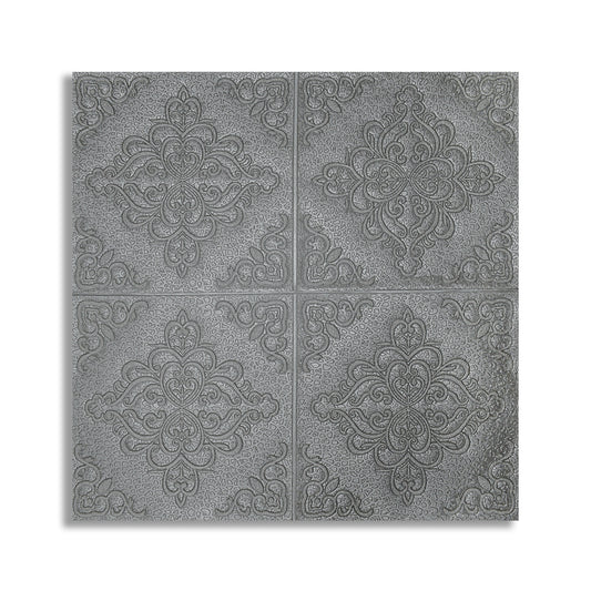 Set 10 x Tapet 3D Autoadeziv, design modern, rezistent la umezeala, usor de curatat, 70x70cm, Naimeed D4752, Argintiu