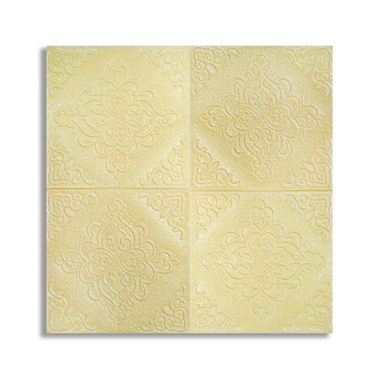 Set 5 x Tapet 3D Autoadeziv, design modern, rezistent la umezeala, usor de curatat, 70x70cm, Naimeed D4753, Galben - 221.ro