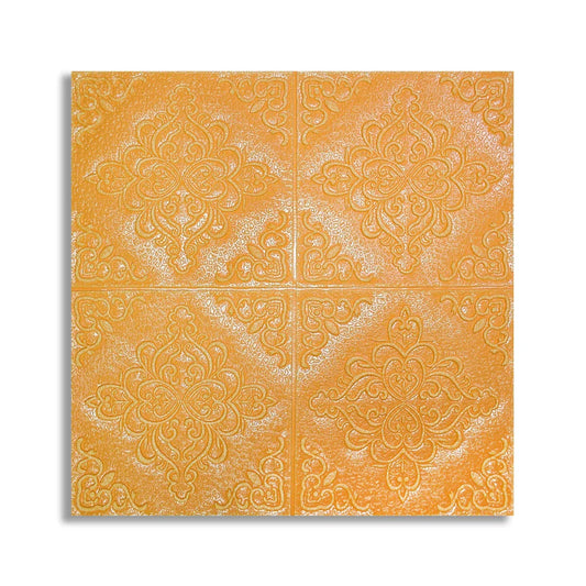 Set 5 x Tapet 3D Autoadeziv, design modern, rezistent la umezeala, usor de curatat, 70x70cm, Naimeed D4754, Portocaliu - 221.ro