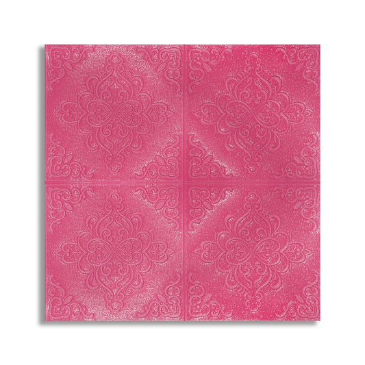 Set 10 x Tapet 3D Autoadeziv, design modern, rezistent la umezeala, usor de curatat, 70x70cm, Naimeed D4755, Roz