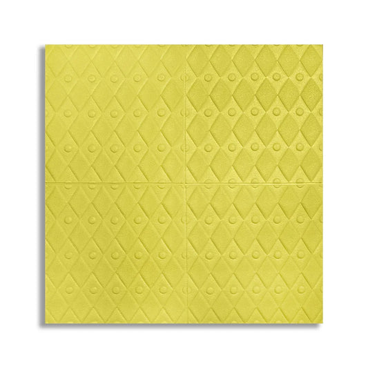 Set 10 x Tapet 3D Autoadeziv, design modern, rezistent la umezeala, usor de curatat, 70x70cm, Naimeed D4757, Galben - 221.ro