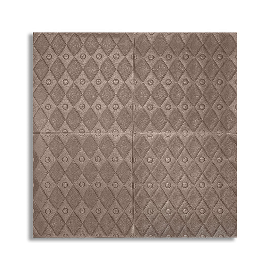 Set 10 x Tapet 3D Autoadeziv, design modern, rezistent la umezeala, usor de curatat, 70x70cm, Naimeed D4758, Bronz